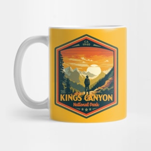 Kings Canyon  National Park Vintage WPA Style National Parks Art Mug